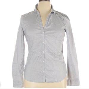 Fitted shirt size us6, gray with white dots